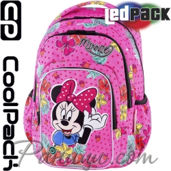Cool Pack LED Светеща ученическа раница Spark L Minnie Tropical B45301